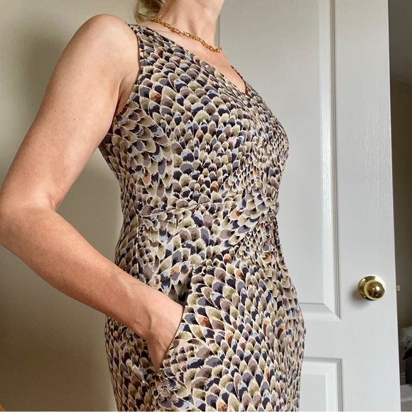 Print wide leg jumpsuit size S - Picture 3 of 9